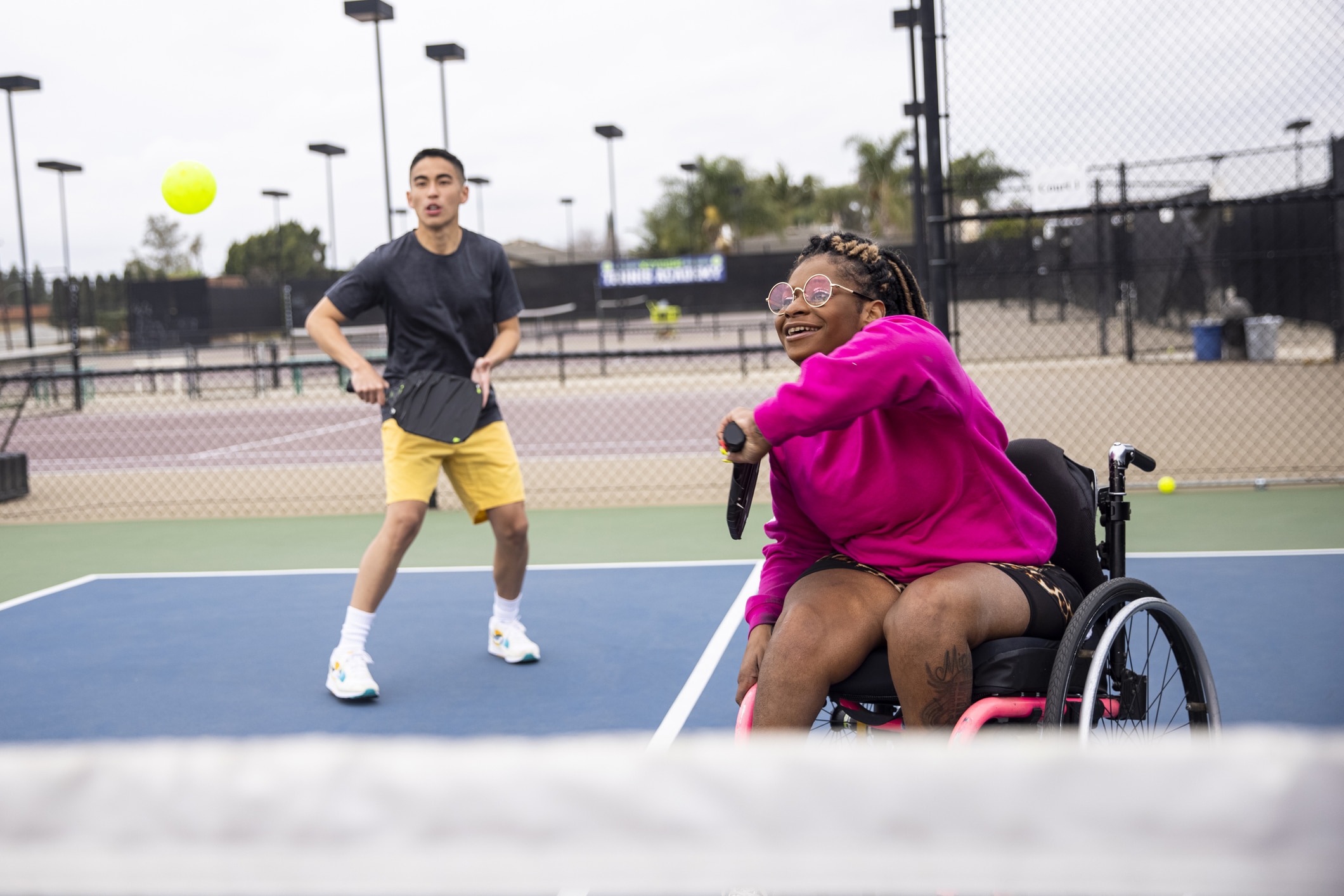 Tennis in een rolstoel